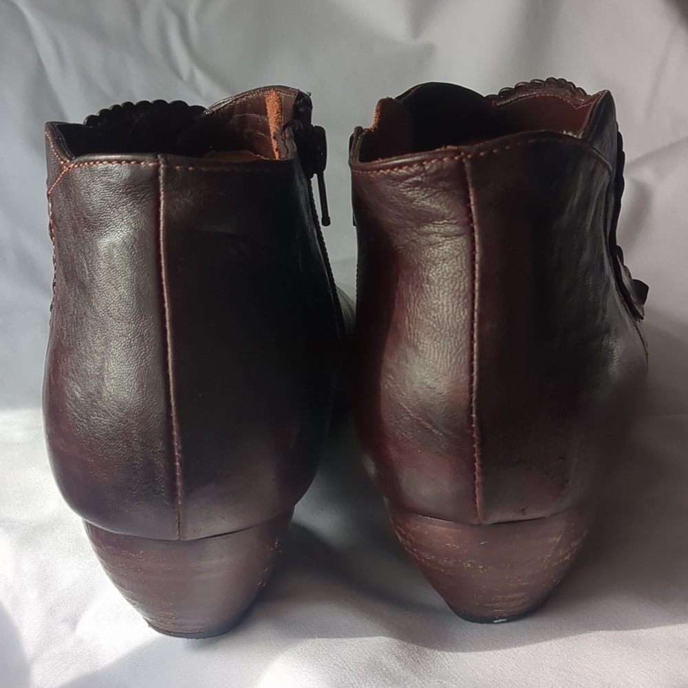 Think! dark oxblood "Aida" leather ankle boots | Size EU 40 | Made in Italy - Picture 2 of 8